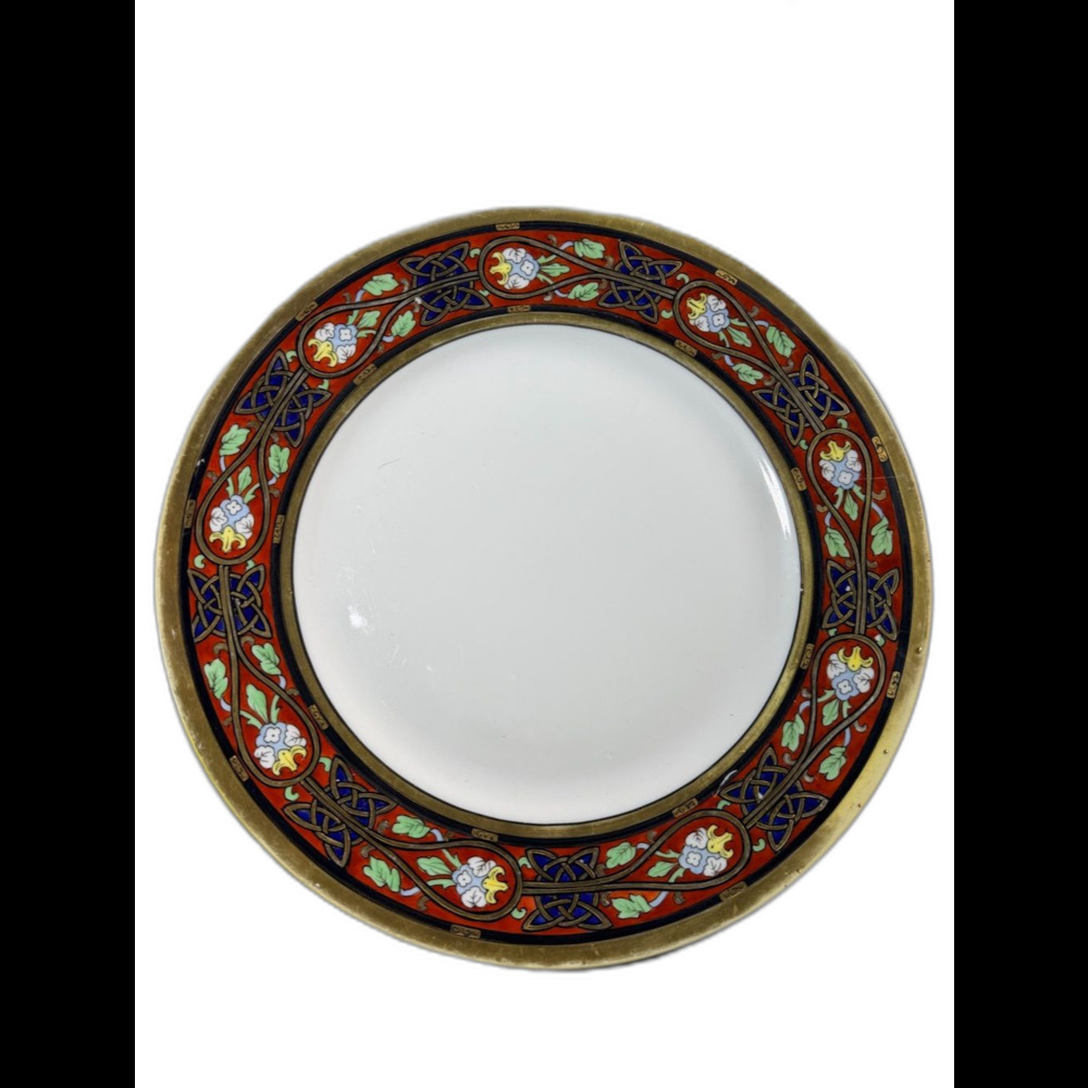 Morimura Brothers - Vintage Nippon porcelain hand-painted decorative plate.